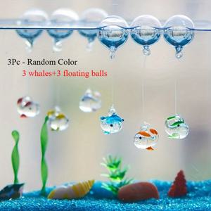 TEMU 3개 미니 수족관 장식 세트: 해마, 고래 & 게 (부유기 기능 포함) – 물고기 탱크용 발광 액세서리, 사진 소품, 미니어처 풍경, 완벽한 선물 및 휴일 기념