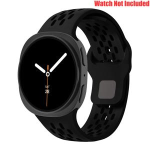 TEMU Samsung Galaxy Watch 8/8 Classic용으로 설계된 유연하고 통기성 좋은 실리콘 스트랩 (40/44/46mm 사이즈, 남녀 공용). Galaxy Watch 8 44mm/40mm 스마트워치 액세서리 대체 옵션으로 조절 가능한 손목 밴드 특징.