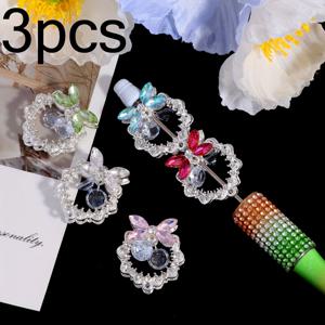 TEMU 아름다운 지르코니아 스톤 벨 비즈 3개, 빈티지 홀 루스 비즈, 비즈 펜, 폰 체인, 키체인 및 기타 공예품에 적합, 공예 애호가를 위한 완벽한 선물.