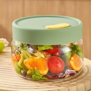 TEMU 대용량 전자레인지 사용 가능 - 플립탑 뚜껑 유리 도시락통 - 내열성 강화 유리 용기 (전자레인지 및 냉장고 사용 가능) - 식사 준비, 냉장고 및 전자레인지 가열, 도시락, 남은 음식용 - 보로실리케이트 유리 보관 용기