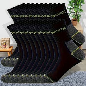 TEMU 남성용 가을/겨울 통기성 스포츠 양말 10켤레/5켤레, 트렌디한 레터 프린트 고탄력 남성용 야외 러닝 양말 5켤레, 양말과 뒤꿈치 부분의 실용적인 디테일 디자인. 통기성 및 땀 흡수성이 뛰어난 원단.