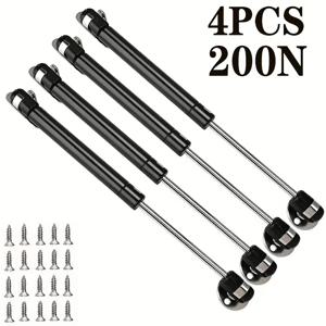 TEMU 4세트 유압 지지대, 힌지 지지대, 설치 및 사용이 간편. RV 침대, 수납문, 공구함, 창문, 주방 캐비닛 가구 리프팅 지지대에 적합. 두꺼운 커버 플레이트 스프링, 캐비닛 하드웨어 액세서리 - 힌지