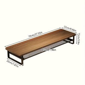 TEMU 높이 조절 기능이 있는 강력한 컴퓨터 책상 스탠드, 다단 수납 선반 & 디스플레이 스탠드 - 튼튼한 철제 구조, 노트북/데스크탑 컴퓨터 호환, 가정 사무실을 위한 공간 절약형 디자인