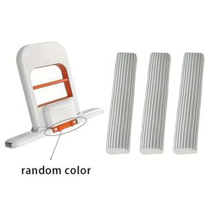 TEMU 4개 세트 1개 걸레 + 3개 스펀지 무수분 데스크탑 클리너 - 빠른 청소 디자인, 접이식 공간 절약형 핸드헬드 시스템, 홈, 오피스, 욕실 및 주방용 컴팩트 데스크탑 스크러버, 소형 아파트 및 기숙사에 적합, 내구성 있는 플라스틱 소재, 벽걸이형, 사무실 유지보수,퀵클린 디자인,보관이 용이함,홈 오거나이제이션,기숙사 필수품