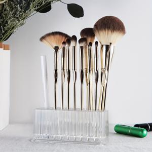 TEMU 투명 아크릴 메이크업 아이라이너 립라이너 홀더 정리함, 26칸, 아크릴 네일아트 도구 정리 보관함, 프로 뷰티 네일케어 아트 키트 도구 메이크업 디스플레이 케이스 리필 가능 컨테이너 홀더 정리함