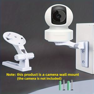 TEMU 벽걸이 카메라 브래킷, Tp-Link Tapo C200/C210, Kasa EC70/KC410S 실내 PTZ 호환, 실내 및 실외 PTZ 감시 카메라용 천장 마운트, 180도 회전 조절 가능 추가 장치