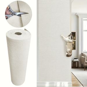 TEMU 탭커 1 자가 접착식 트림 가능한 고양이 스크래치 매트 (프레임 포함) - 소파 패널 및 클라이밍 프레임용, 내구성 있는 소재, 장식용 액세서리, 고양이 스크래치 가구 보호대, 트림 가능한 디자인, 재사용 가능한 매트, 내구성 있는 원단