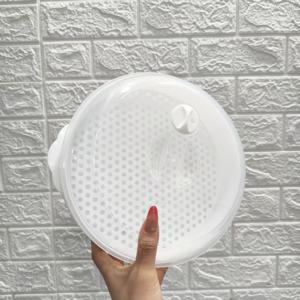 TEMU 1 대용량 투명 플라스틱 찜기 | 만두, 옥수수, 해산물, 아침 식사, 짬뽕 찜을 위한 일층 찜기 | 전자레인지 사용 가능, 건강한 찜 요리 기계, 직장인 도시락 도구, 즉석 음식 가열함