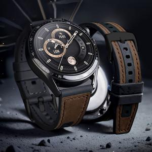 TEMU 22mm 합성 가죽 스트랩 - Huawei GT4/GT5, Venu3/2 호환, 삼성 3 등에 적합 - 내구성 있는 스마트 워치 스트랩, 워치 3/3 Pro/GT 3/GT 2e/GT 2Pro, 허니 워치 GS PRO/워치2, 아마즈핏 GTR3/3 Pro/GTR 2/2e, Color2, 밴드