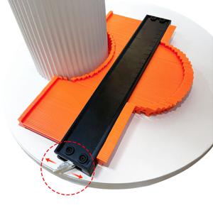 TEMU 윤곽 게이지 250mm*132mm 도구 불규칙한 모양 복제 DIY 목공 건설 따기 조정 가능한 자물쇠 와 눈금자 포함