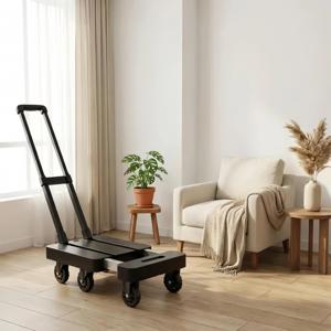 TEMU 다용도 접이식 카트 핸드카트 휴대용 6륜 높이 조절 강력한 하중 지지