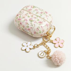 TEMU 갤럭시 버드 3, 버드 3 프로, 갤럭시 버드 3 FE용 보호 케이스 (실리콘 소재), 충격 방지 디자인 (작은 꽃무늬 패턴), 여성용, 꽃 장식 포함