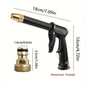 TEMU 2개입 고압 세차 건 | 휴대용, 인체공학적 디자인, 미끄럼 방지 손잡이, 내구성 플라스틱, 자동차 및 세차 및 식물 물주기에 적합, 배터리 없음