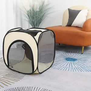 TEMU 1개 언스킨 - 통풍망이 있는 문형 펫 헤어 드라이어 캐비닛 & 욕조 - 휴대용 강아지 그루밍 드라이어 박스, 목욕, 건조 및 빗질용, 고양이와 강아지에 적합