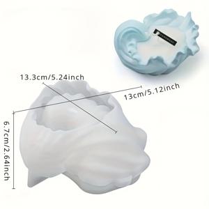 TEMU 웨이브 쉘 트레이 실리콘 모드, 볼 형태의 에폭시 레진 캐스팅 모드, DIY 보석 트레이, 촛불 홀더, 과자 용기 보관 공예 선물 실리콘 모드에 적합합니다.