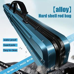 TEMU 가벼운 하드 쉘 낚싯대 가방, 다기능 낚시 장비 가방, 휴대용 태클 가방