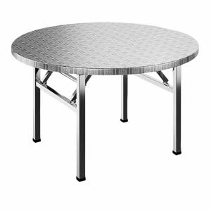 TEMU 원형 다용도 접이식 식탁 스텐 테이블 야외 대형 식탁-레스토랑 및 가정 식탁 내구성 강한 원형 공간 절약형 디자인, 조립 불필요, 실내/야외용 견고한 1단 에지, 가정, 레스토랑, 카페, 파티용 - 세척 용이 & 부식 방지, 야외 식사, 세련된 마감, 내구성 있는 구조, 휴대용 가구