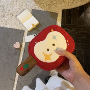 TEMU 한국 스타일의 귀여운 사과 메이크업 가방 | 대용량, 휴대용, 다양한 색상 옵션, 우아한 스타일, 가벼움