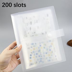 TEMU 200/120/80 슬롯 대용량 사진 앨범 - 사진, 엽서 및 스티커에 완벽하게 적합하며 여행과 모임의 모든 순간을 기록합니다