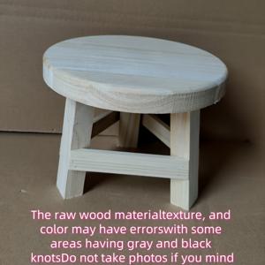 TEMU 중국식 마당 원형 벤치 하이 스툴, 나무 미니 스툴 디스플레이 스탠드, 모던 나무 다육 식물 스탠드, 장식용 원형 나무 받침대 스툴 화분 리저, 다기능 하이 스툴, 발코니, 마당 및 가정 장식에 적합