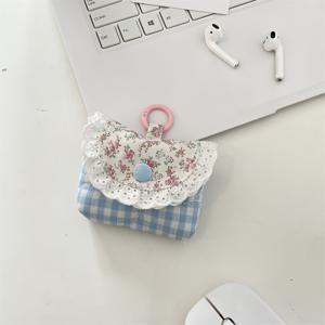 TEMU 달콤하고 신선한 이어폰 보호 케이스, 레이스 이어폰 파우치, 소프트 쉘 이어폰 케이스, 이어폰 커버
