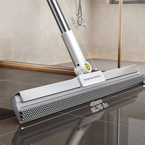 TEMU 바닥 와이퍼, 바닥 스크래퍼 빗자루, 긴 손잡이 창문 스크래퍼, 샤워실 욕실, 주방 타일, 애완동물 털, 대리석 바닥, 유리창 물거품, 스테인리스 스틸 막대 청소 도구
