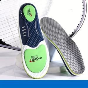 TEMU 튼튼한 아치 지지, 전문적인 충격 흡수, 미끄럼 방지 실리콘 원단 베이스, 스포츠, 높이뛰기 및 농구화 추가를 위한 고급 폴리우레탄 쿠션을 갖춘 운동화 깔창