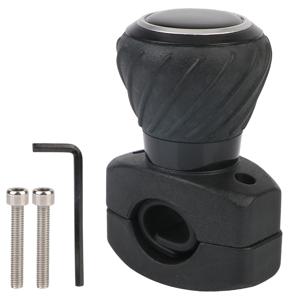 TEMU 360° 파워 스티어링 휠 스피너 노브 - 헤비듀티 ABS & 메탈 볼 베어링 핸드 컨트롤, 미끄럼 방지 그립, 트럭, 트랙터, 지게차, 보트용 쉬운 설치 - 좌/우핸들 호환 (LHD/RHD)