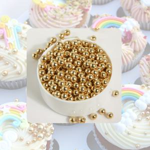 TEMU 85g/3oz 반짝이는 골든 펄, 케이크 키트, 혼합 사이즈 베이킹 케이크 장식, 컵케이크 토퍼, 쿠키 장식, 도넛, 장식, 웨딩, 생일 파티, 발렌타인데이, 크리스마스용