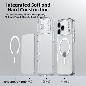 TEMU 휴대폰 케이스 - 아이폰 17 Pro Max Air에 적합한 마그네틱 보호 케이스, 모델 17, 16, 15, 14 및 13 Pro Air와 호환. 품질과 내구성을 제공하는 디자인의 현대적인 액세서리