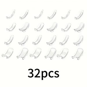 TEMU 투명한 보이지 않는 반지 사이즈 32개 - 조절 가능한 실리콘 반지 조절 장치, 약혼, 결혼 및 일상적인 착용에 적합 - 내구성이 좋고 가볍고 사용하기 쉬움 - 모든 반지 스타일과 호환 가능, 신부, 웨딩 주얼리에게 이상적