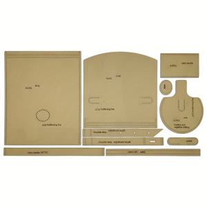 TEMU 10개 세트 수제 가죽 원형 버킷 대용량 숄더백 제작용 소가죽 종이 템플릿 스타일리시 핸드백 재봉 패턴 템플릿 가죽 공예 - 구멍 재봉 템플릿 포함 - 특별한 선물 - 미완성 제품, 지갑 제작