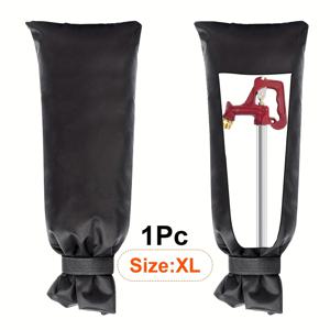 TEMU 헤비듀티 겨울용 커버, 야외 와 소화전용 - EU 파이프 어댑터, 동결 방지 및 잠금 스트랩, 내구성 있는 패브릭 소켓 디자인, 유럽식 야외 , 수도관 커버, 배수구 커버, 홀 커버, 바닥 배수구 커버, 싱크대 커버, 샤워 배수구 커버, 누수 방지 제품, 배수구 커버, 유연한 물막이, 하수구 오버플로우, 잠금 가능, 스팀 커버