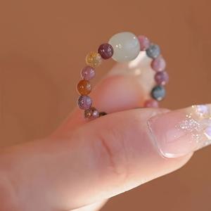 TEMU 유럽 및 미국 캐나다 독립 기념일 패션 레트로 스타일의 작은 신선하고 쉬운 여성용 반지