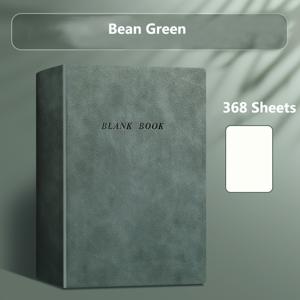 TEMU 368장/736페이지 A5 빈 스케치북 - 두꺼운 색다른 가죽으로 된 드로잉 노트북, 스케줄링, 일기 쓰기, 사무용으로 적합, 사무용품 | 색다른 가죽 노트북 | 튼튼한 커버