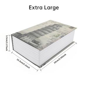 TEMU 조합 잠금장치가 있는 숨겨진 책 금고 - 조립 및 배터리 충전 필요 없음 | 책장 및 책상용 다양한 사이즈 | 귀중품, 문서, 보석 및 현금을 위한 안전한 자물쇠