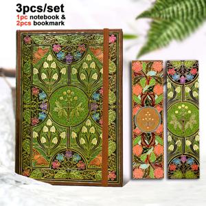 TEMU 1개, 3개 세트, A5, 100페이지 나비꽃 스케치북, 빈티지 플로럴 수채화 스케치북, 저널, 골드 포일 레이저 하드커버, 160gsm 두꺼운 종이, 마커펜 수제 드로잉북, 학생 미술 용품, 휴대용 여행 스케치북, 글쓰기, 계획, 미술 드로잉에 이상적