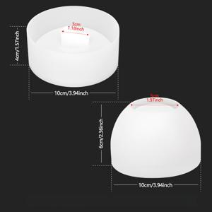 TEMU 애플 모양 에폭시 레진 드롭 글루 실리콘 몰드, 아로마테라피 석고 양초, 오브 보관 상자, 홈 데코, 공예, 장식품, 선물 및 파티 장식 제작에 적합.