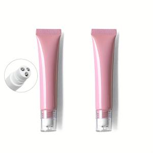 TEMU 호스 포함 삼중볼 디스펜서 병 2개, 아이크림, 로션, 젤, 헤어 세럼용 휴대용 화장품 마사지 빈 튜브