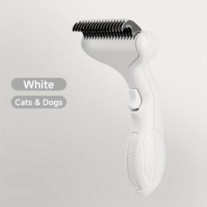 TEMU 반려동물 엉킴 풀기 빗, 고양이와 강아지 미용 브러시용: 마사지 기능이 있는 피부에 자극이 적은 탈모 방지 도구, 강아지와 아기 고양이 등 장모견과 단모견을 포함한 반려동물에게 효과적