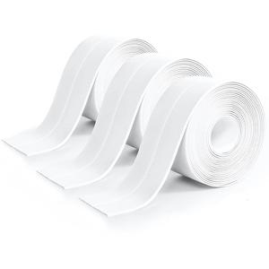 TEMU 3개입 자가 접착 방수 주방 욕실 테이프, 초강력 접착력, 방수, 방수, 방진. 도구 없이 쉽게 절단 가능, 오래 지속되는 밀봉, 유연하고 내구성 강함. 싱크대, 변기 등에 적합