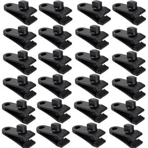 TEMU 24/30개입 고강도 잠금 클립 | 차양, 야외 캠핑, 카라반 캐노피, 차량 커버, 수영장 덮개에 적합 | 60 mph 강력한 바람에 저항