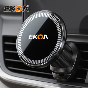 TEMU EKOA 강력 자석 차량용 휴대폰 거치대 - 고강도 ABS 소재, 원핸드 조작, 맥세이프 호환, 범용 에어벤트 거치대, 조절 가능한 브래킷, 미끄럼 방지 표면, 고품질 원핸드 조작 금속 후크 자석 차량용 휴대폰 홀더, 아이폰 16 15 14 13 12 프로 맥스 플러스 호환