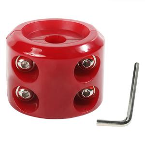 TEMU 케이블 윈치 스토퍼용. 트럭 및 UTV용 케이블 스토퍼용 고무 윈치, 견인 후크 보호, 합성 로프 및 케이블의 마모 또는 손상 방지, 앵커 체인 및 범퍼용. 도구로 빠른 설치. (블랙, 오렌지, 레드)