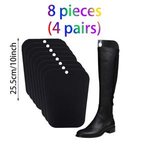 TEMU 8개 4쌍 부츠 모양 인레이 부츠 남녀 공용 고지지력