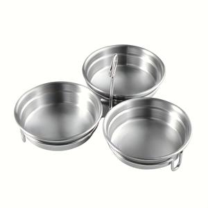 TEMU 원형 계란 스티머, 스테인리스 스틸 계란 스티머 몰드, 가정용 계란 삶기, 계란찜, 아침 계란찜, 평평한 바닥형, 다양한 패턴의 맛있는 건강한 계란