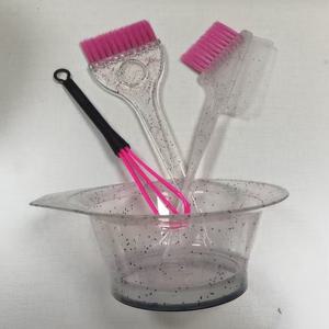 TEMU 4pcs 고광택 염색 세트, 반짝이는 헤어 염색 빗, 단면 소프트 투명 염색 브러시, 염색 혼합 스틱, 재사용 가능한 도구, 집에서 살롱 퀄리티 헤어스타일 연출 가능