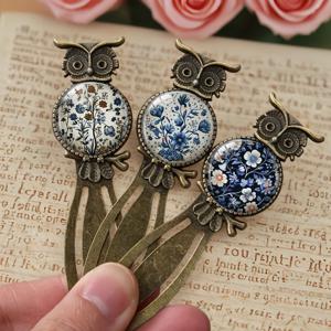 TEMU 3개 세트 PC 빈티지 플로럴 메탈 북마크 - 우아한 페이지 홀더, 내구성 있는 책 & 기기 용 북마크