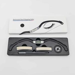 TEMU 수평 비드 매핑자, 매핑용 스트링 사전 잉크 처리된 마이크로블레이딩 타투 PMU 스트링, 반영구 化妆 매핑용, 弓矢라인 자, 눈썹 측정용 자