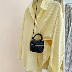 TEMU 여성을 위한 우아하고 다재다능한 프린트 셔츠, 패셔너블하고 캐주얼한 상의, 스타일리시한 긴소매 버튼업 셔츠, 세탁기 사용 가능, 봄, 여름, 가을 의상에 필수템